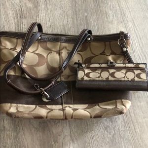 Coach Purse with matching wallet